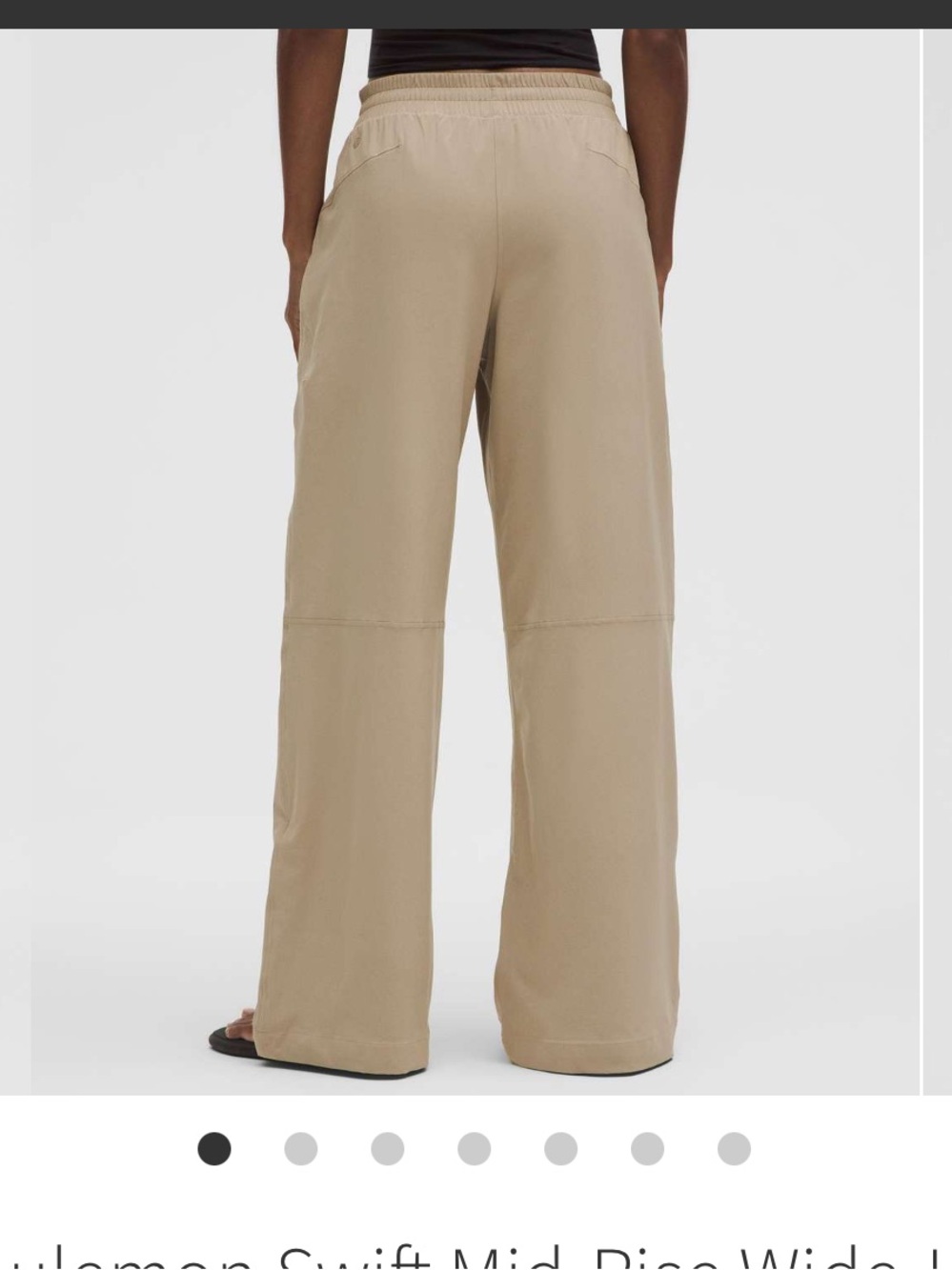 Lululemon swift mid rise wide leg pant sheer oak